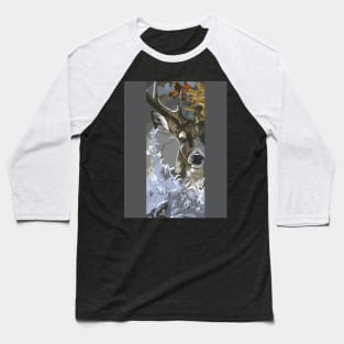 Deer Vektor Baseball T-Shirt